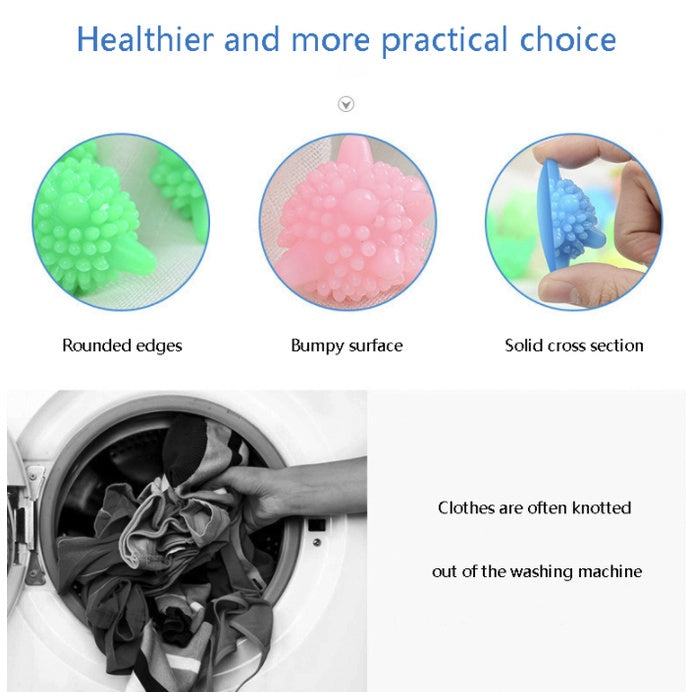 Boo&Bub  Magic Laundry Balls | Reusable Household Washing Machine Clothes Remove Dirt Clean Starfish Shape ball - Boo & Bub