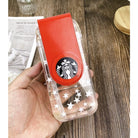 Starbucks square Rotating Cup with straw | high temperature resistant creative viral tumbler 星巴克 - Boo & Bub