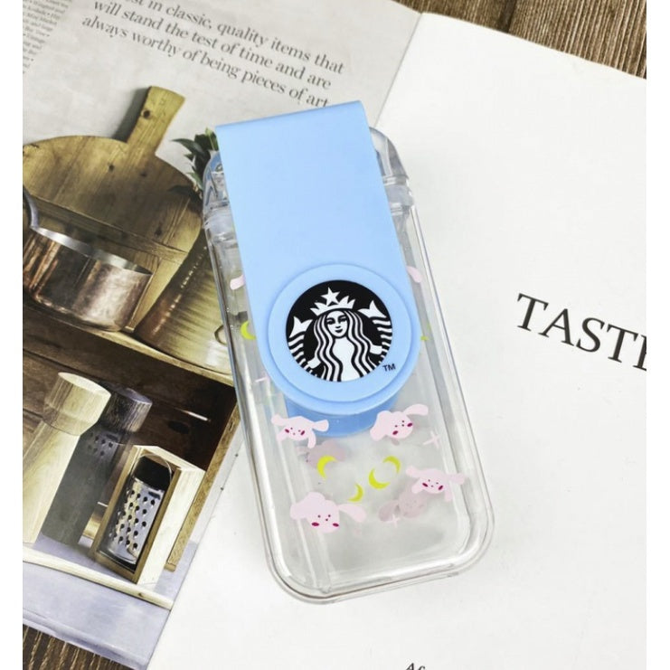 Starbucks square Rotating Cup with straw | high temperature resistant creative viral tumbler 星巴克 - Boo & Bub