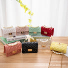 Mini Sling Handbag | Elegant Shoulder Messenger Portable Chain Bag Girl PVC Jelly Bag Crossbody Small Square - Boo & Bub