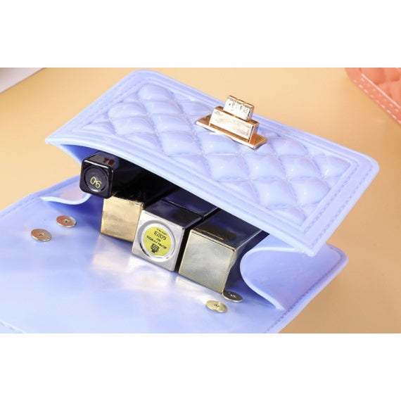 Mini Sling Handbag | Elegant Shoulder Messenger Portable Chain Bag Girl PVC Jelly Bag Crossbody Small Square - Boo & Bub