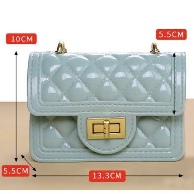 Mini Sling Handbag | Elegant Shoulder Messenger Portable Chain Bag Girl PVC Jelly Bag Crossbody Small Square - Boo & Bub