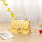 Mini Sling Handbag | Elegant Shoulder Messenger Portable Chain Bag Girl PVC Jelly Bag Crossbody Small Square - Boo & Bub