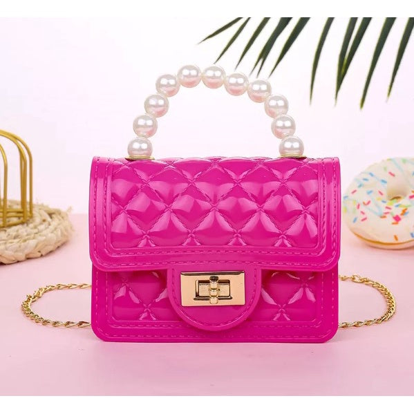 Mini Sling Handbag | Elegant Shoulder Messenger Portable Chain Bag Girl PVC Jelly Bag Crossbody Small Square - Boo & Bub
