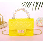 Mini Sling Handbag | Elegant Shoulder Messenger Portable Chain Bag Girl PVC Jelly Bag Crossbody Small Square - Boo & Bub