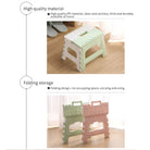 Foldable Stool | Easy Clean Kitchen Home Train Outdoor Bedroom Kids Adults Portable Lightweight Bathroom - Boo & Bub