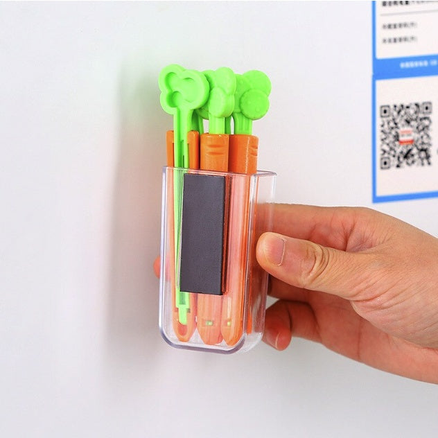 5 PCS Sealing Clip | Food Snack Bag Cute Carrot Sealing Bag Tweezers Magnetic Storage Box Kitchen Tools - Boo & Bub