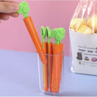 5 PCS Sealing Clip | Food Snack Bag Cute Carrot Sealing Bag Tweezers Magnetic Storage Box Kitchen Tools - Boo & Bub