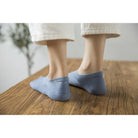 1 Pair Boat Sock | Solid Color Summer Low Cut Non Slip Silicone Back Sock - Boo & Bub