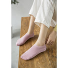1 Pair Boat Sock | Solid Color Summer Low Cut Non Slip Silicone Back Sock - Boo & Bub