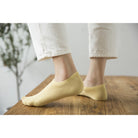 1 Pair Boat Sock | Solid Color Summer Low Cut Non Slip Silicone Back Sock - Boo & Bub