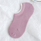 1 Pair Boat Sock | Solid Color Summer Low Cut Non Slip Silicone Back Sock - Boo & Bub