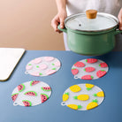 Pot Coasters | Fruit Design Silicone Heat Insulation Pad / Meal High Temperature Table Mat with Anti-scald - Boo & Bub