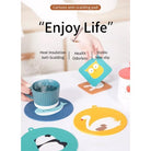 Cartoon Coaster | Heat-resistant Table Mat Bowl | Silicone Coaster Non-slip Desk Decoration Mat - Boo & Bub
