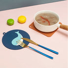 Cartoon Coaster | Heat-resistant Table Mat Bowl | Silicone Coaster Non-slip Desk Decoration Mat - Boo & Bub