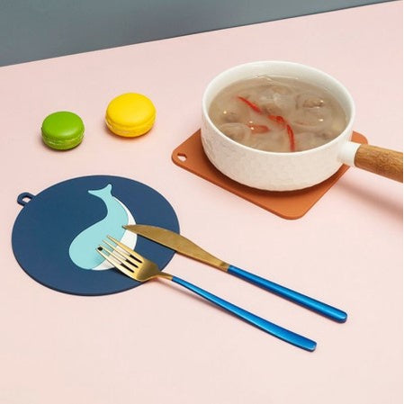 Cartoon Coaster | Heat-resistant Table Mat Bowl | Silicone Coaster Non-slip Desk Decoration Mat - Boo & Bub