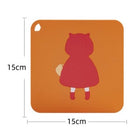 Cartoon Coaster | Heat-resistant Table Mat Bowl | Silicone Coaster Non-slip Desk Decoration Mat - Boo & Bub