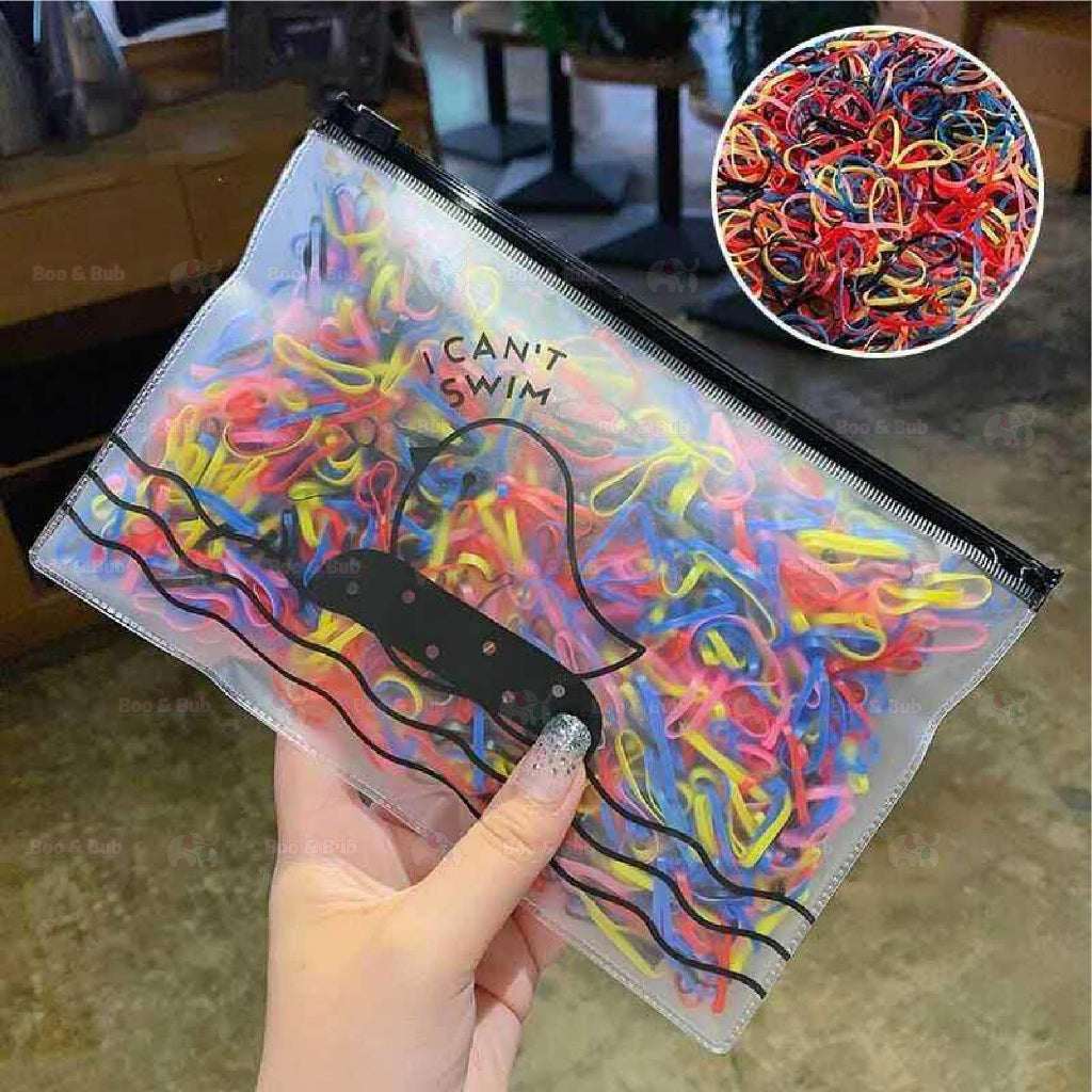 Kids Colorful Hair Accessories | Hair Tie Girls Rubber Band Kids Ponytail Headband Hair Children - Boo & Bub
