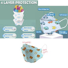 10 PCS Lowest Price / Adult & Child / KF94 / 3PLY & 4PLY Protective Disposable Face Mask Cartoon Print - Boo & Bub