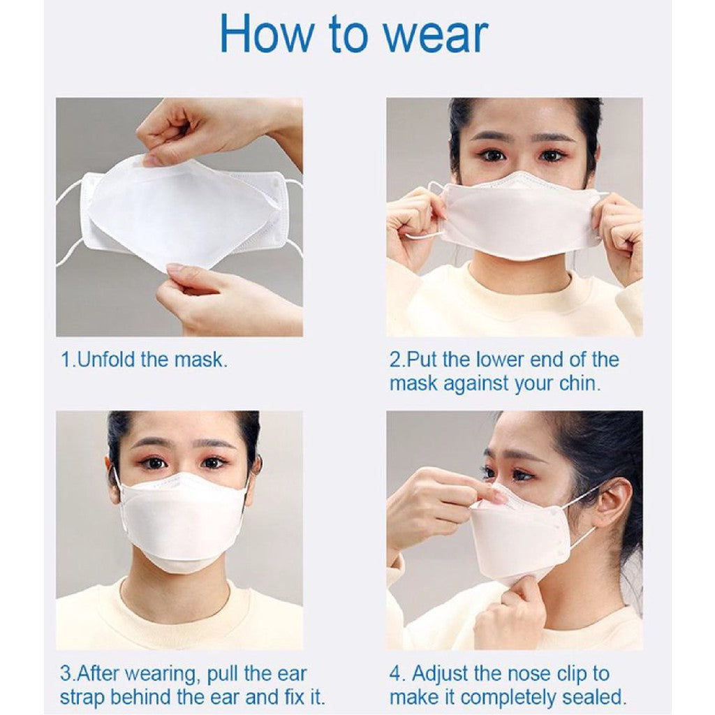 10 PCS Lowest Price / Adult & Child / KF94 / 3PLY & 4PLY Protective Disposable Face Mask Cartoon Print - Boo & Bub
