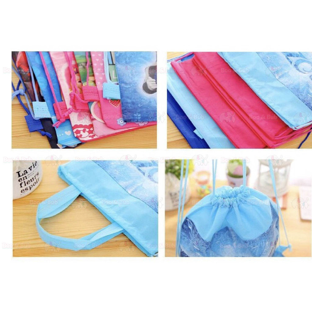 Cartoon Drawstring Pocket Storage Bag | Little Girl Party Decorate Gift Accessories Kids Toys Christmas Gifts - Boo & Bub
