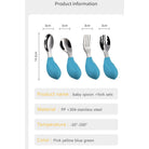 2PCS Soft Silicone Baby Spoon Set | Baby Infact Tableware Feeding Dishes Tableware For Kids Learn To Eat Training - Boo & Bub