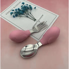 2PCS Soft Silicone Baby Spoon Set | Baby Infact Tableware Feeding Dishes Tableware For Kids Learn To Eat Training - Boo & Bub