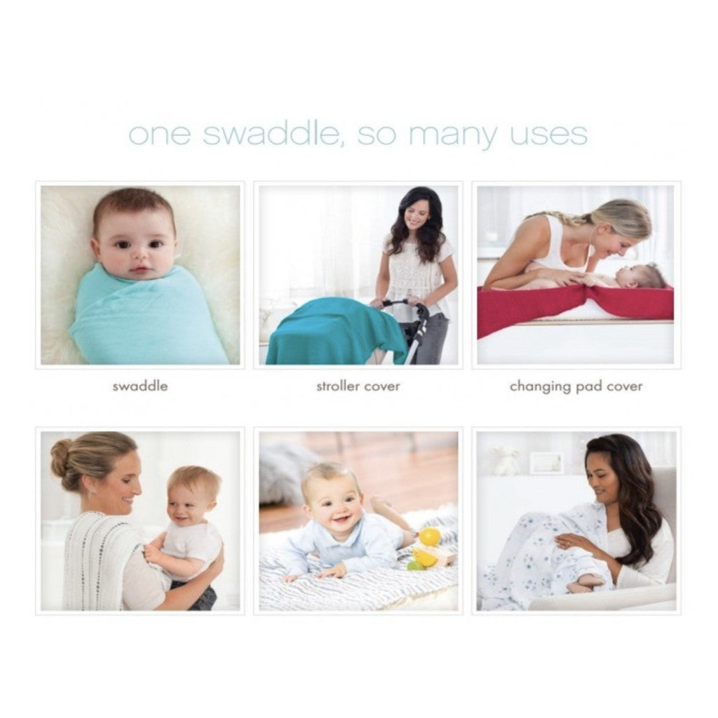 Newborn Baby Muslin Swaddle | Infant bamboo Soft Cloth Nursing Towel Blanket | Kain Lampin Kain Selimut Kain Bedung - Boo & Bub