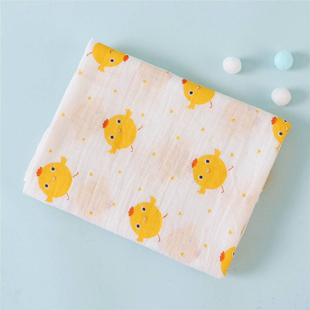 Newborn Baby Muslin Swaddle | Infant bamboo Soft Cloth Nursing Towel Blanket | Kain Lampin Kain Selimut Kain Bedung - Boo & Bub
