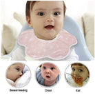 Flower Bib | Petal Pure Cotton Saliva Towel Newborn Comfort Infant Toddler Feeding Apron Soft Washable Bibs - Boo & Bub