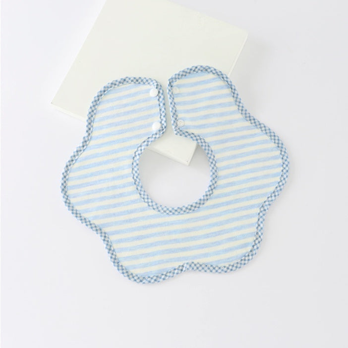 Flower Bib | Petal Pure Cotton Saliva Towel Newborn Comfort Infant Toddler Feeding Apron Soft Washable Bibs - Boo & Bub