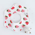 Flower Bib | Petal Pure Cotton Saliva Towel Newborn Comfort Infant Toddler Feeding Apron Soft Washable Bibs - Boo & Bub