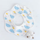 Flower Bib | Petal Pure Cotton Saliva Towel Newborn Comfort Infant Toddler Feeding Apron Soft Washable Bibs - Boo & Bub