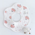 Flower Bib | Petal Pure Cotton Saliva Towel Newborn Comfort Infant Toddler Feeding Apron Soft Washable Bibs - Boo & Bub