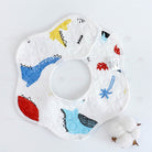 Flower Bib | Petal Pure Cotton Saliva Towel Newborn Comfort Infant Toddler Feeding Apron Soft Washable Bibs - Boo & Bub