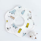 Flower Bib | Petal Pure Cotton Saliva Towel Newborn Comfort Infant Toddler Feeding Apron Soft Washable Bibs - Boo & Bub