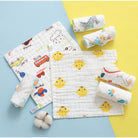 Baby Cotton Soft Six Layers Handkerchief | Newborn Toddler Soft Bath Gauze Feeding Kids Wash 手帕 - Boo & Bub