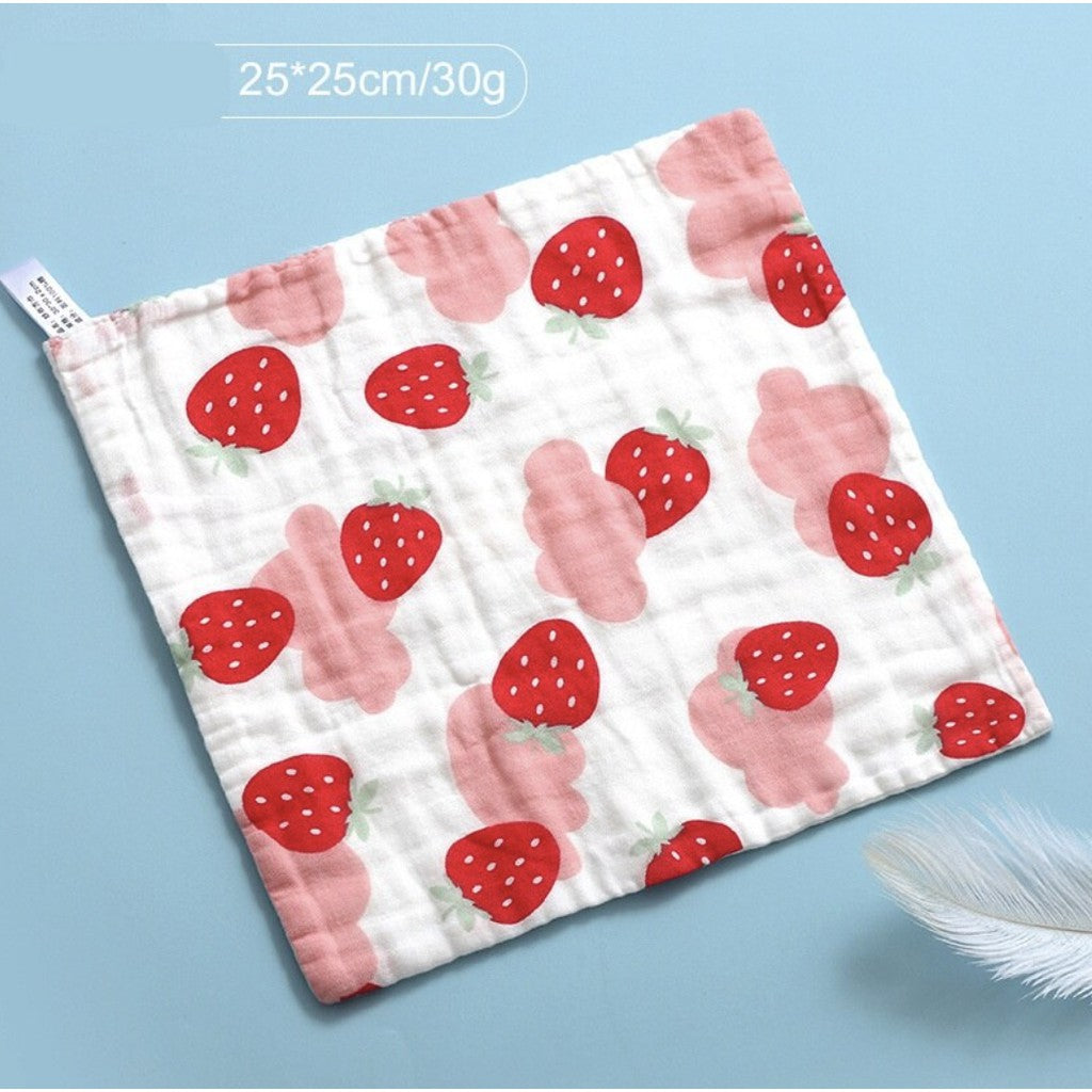 Baby Cotton Soft Six Layers Handkerchief | Newborn Toddler Soft Bath Gauze Feeding Kids Wash 手帕 - Boo & Bub