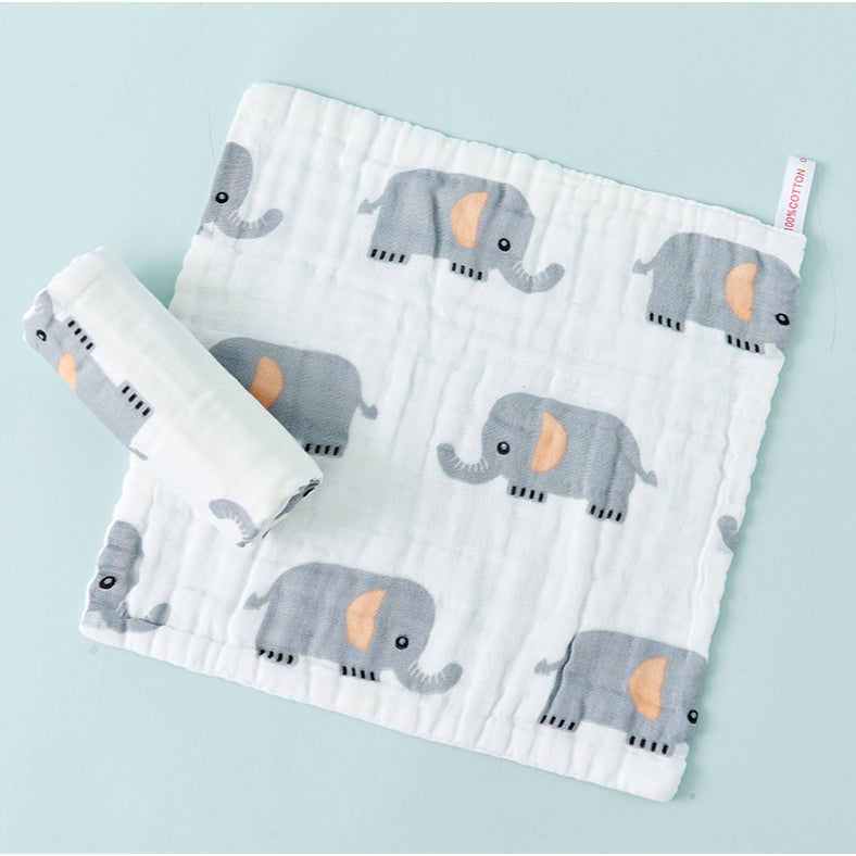 Baby Cotton Soft Six Layers Handkerchief | Newborn Toddler Soft Bath Gauze Feeding Kids Wash 手帕 - Boo & Bub