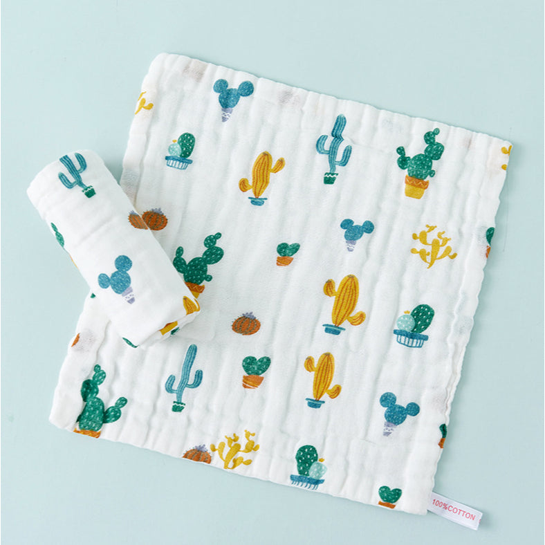Baby Cotton Soft Six Layers Handkerchief | Newborn Toddler Soft Bath Gauze Feeding Kids Wash 手帕 - Boo & Bub