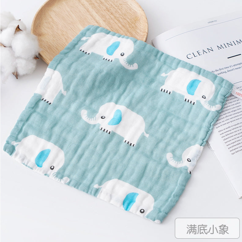 Baby Cotton Soft Six Layers Handkerchief | Newborn Toddler Soft Bath Gauze Feeding Kids Wash 手帕 - Boo & Bub