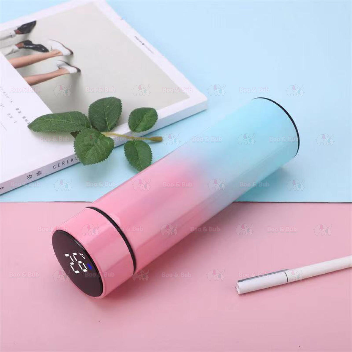 Thermo Flask with Temperature Display | Water Bottle Stainless Steel Sport Thermos Cups - Boo & Bub