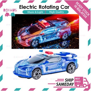 LED Music Light Race Car Toy | Kids Educational Flashing Police Cars Boys Musical Electric Sports Car Model Toys - Boo & Bub