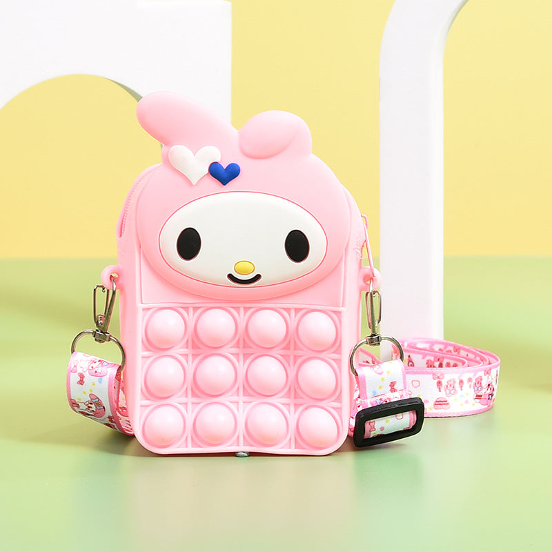 Cute Push Pop Purse | Fidget Toys Coin wallet bag Pops It Bubble Sensory Toys For Children Anti Stress Relief - Boo & Bub