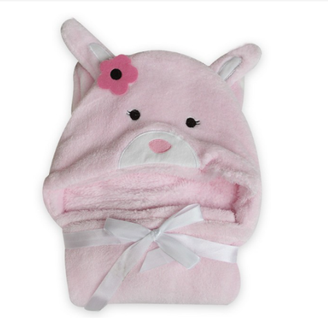Boo&Bub Hooded Baby Blanket | Swaddle Newborn Thermal Soft Fleece Blanket Solid Bedding Set Cotton Quilt Infant Bedding - Boo & Bub