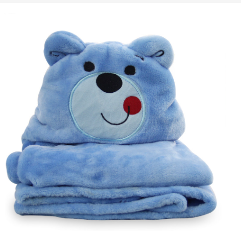Boo&Bub Hooded Baby Blanket | Swaddle Newborn Thermal Soft Fleece Blanket Solid Bedding Set Cotton Quilt Infant Bedding - Boo & Bub