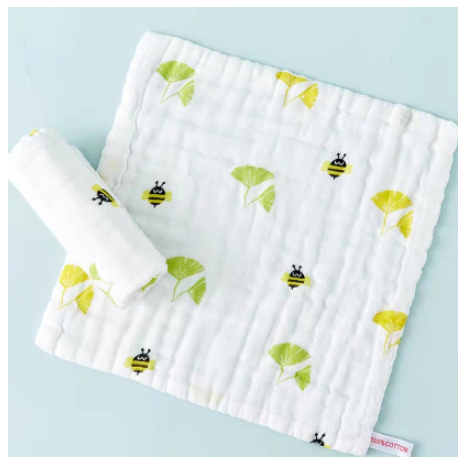 Baby Cotton Soft Six Layers Handkerchief | Newborn Toddler Soft Bath Gauze Feeding Kids Wash 手帕 - Boo & Bub
