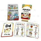 Learning Flash Cards with Erasable Pen | English Kids Educational Toys Alphabet Number Early Learning Flashcard - Boo & Bub