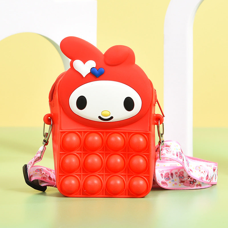 Cute Push Pop Purse | Fidget Toys Coin wallet bag Pops It Bubble Sensory Toys For Children Anti Stress Relief - Boo & Bub